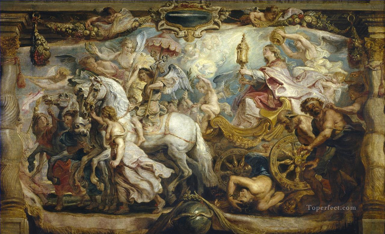 El triunfo de la Iglesia Peter Paul Rubens Pintura al óleo